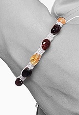 very nice small natural amber white colr baby teething bracelet